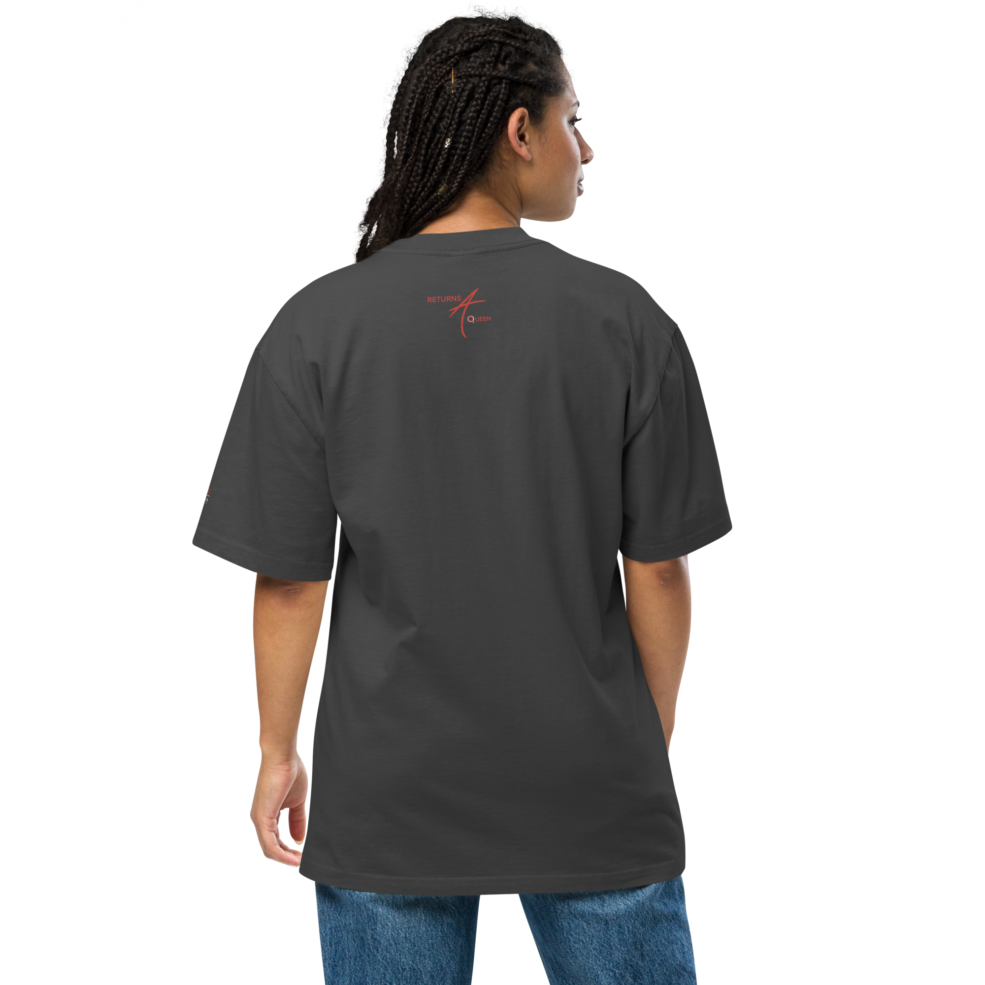 Camiseta oversize desteñida