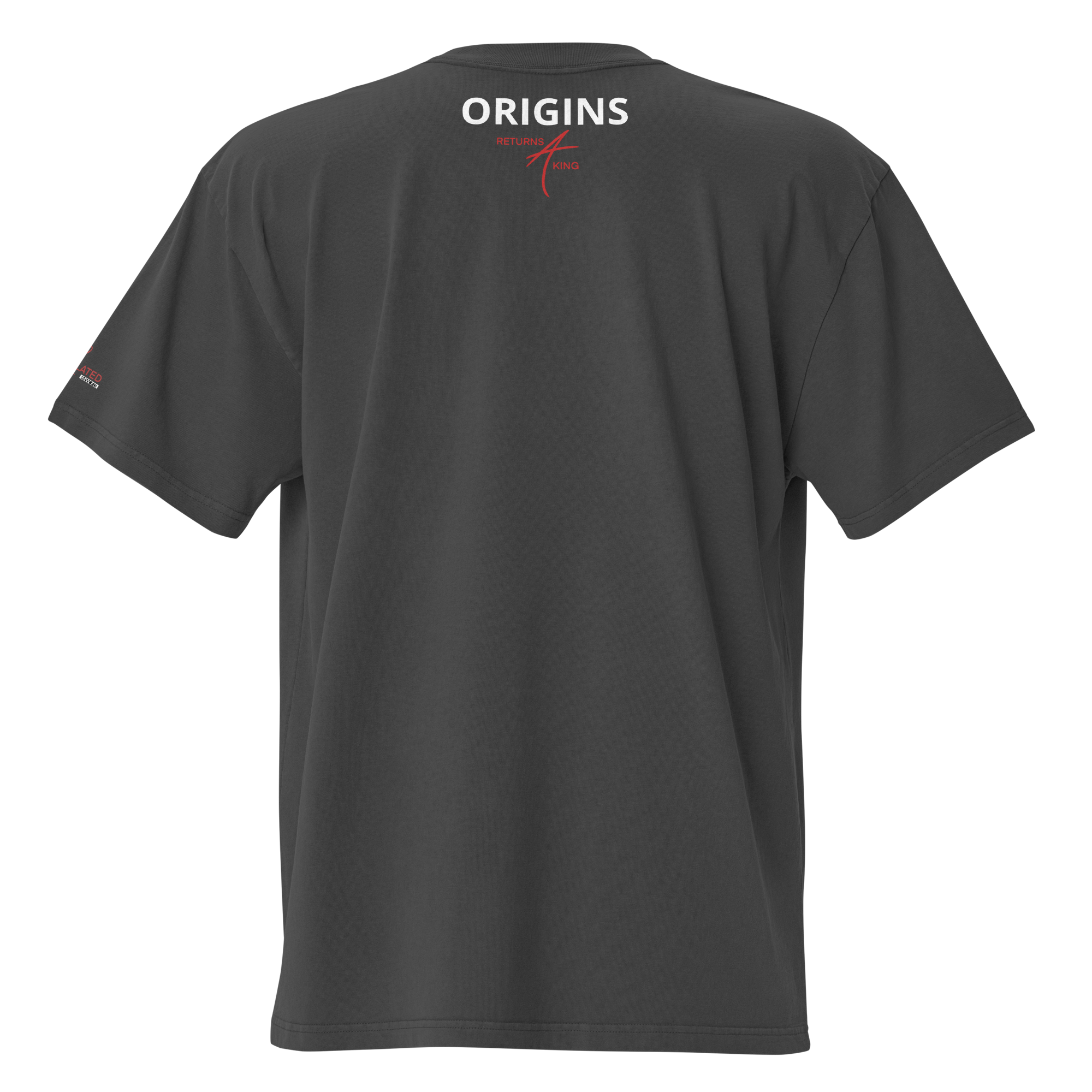 Camiseta oversized desbotada *Mensagem* O ego te cega e a arrogância te cala.