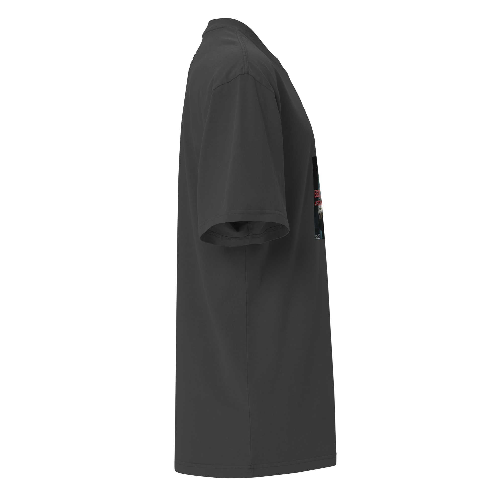 Camiseta oversized desbotada *Mensagem* O ego te cega e a arrogância te cala.