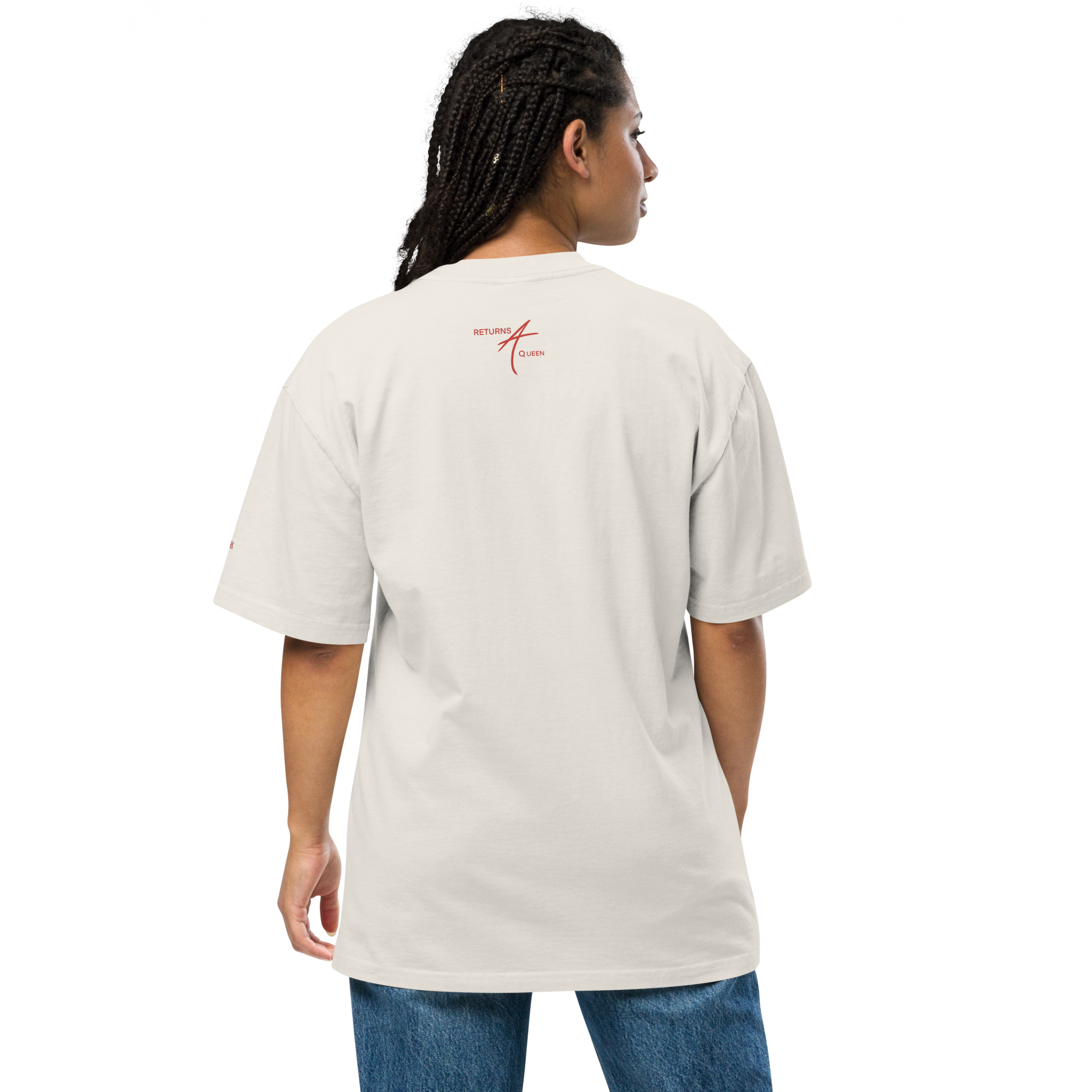 Camiseta oversize desteñida