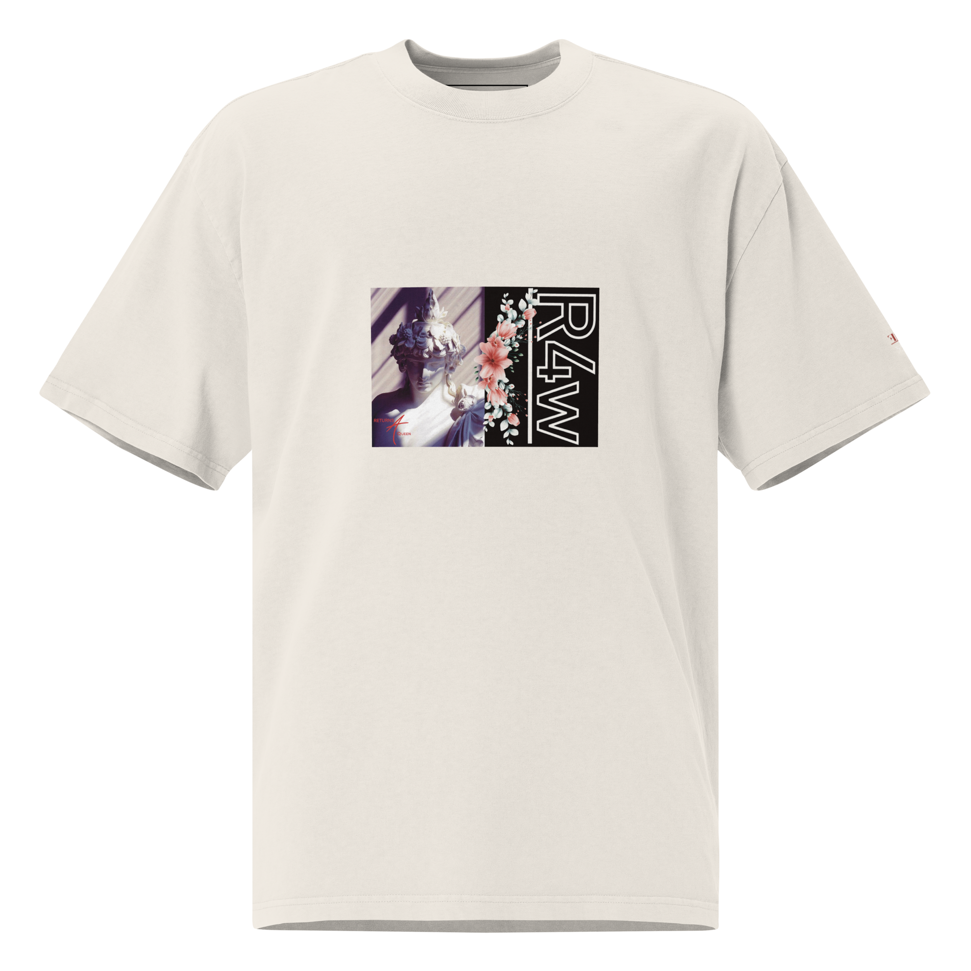 Camiseta oversize desteñida