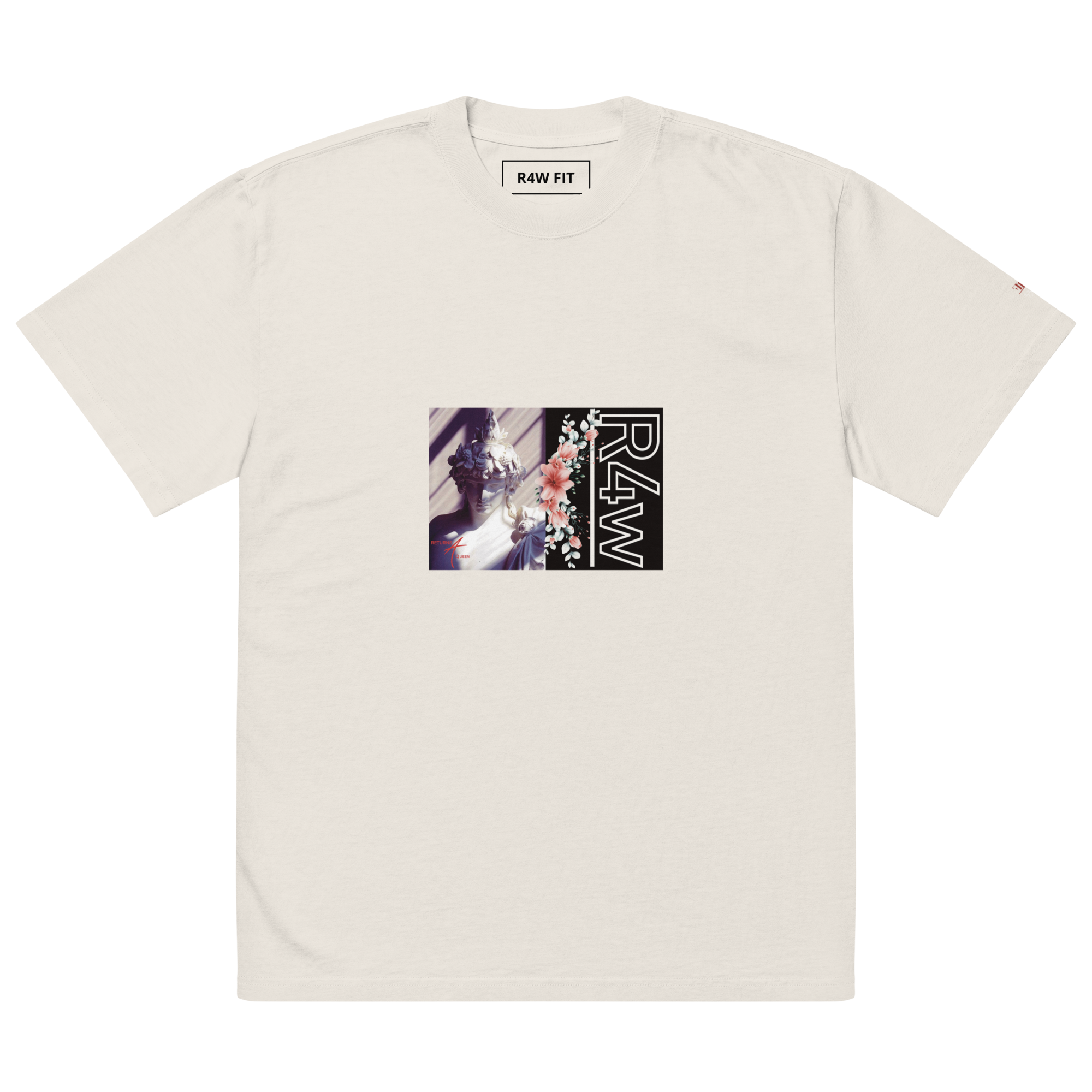 Camiseta oversize desteñida