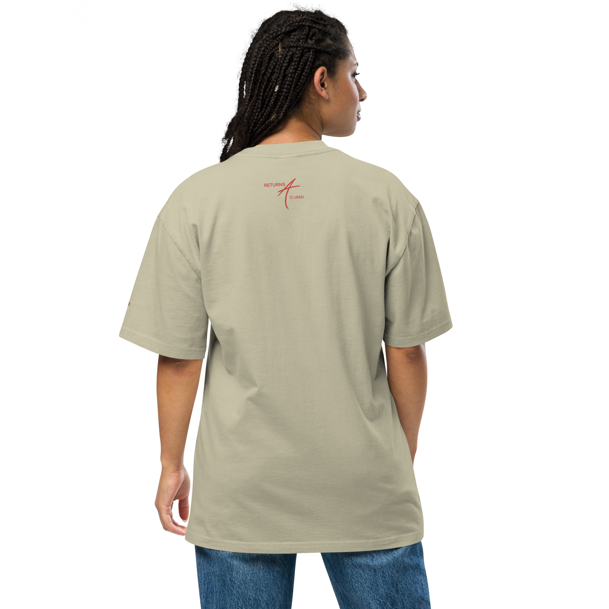 Camiseta oversize desteñida