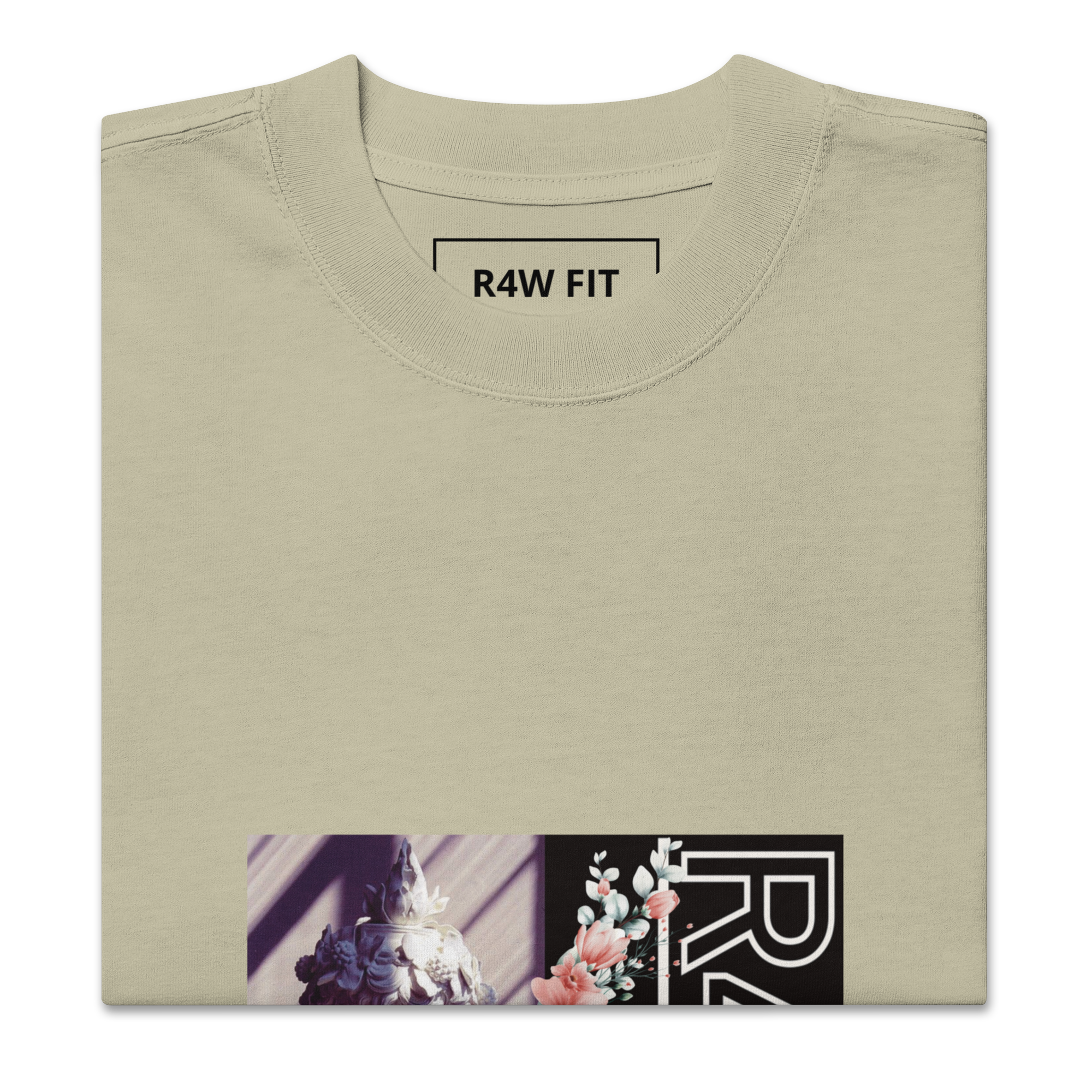 Camiseta oversize desteñida