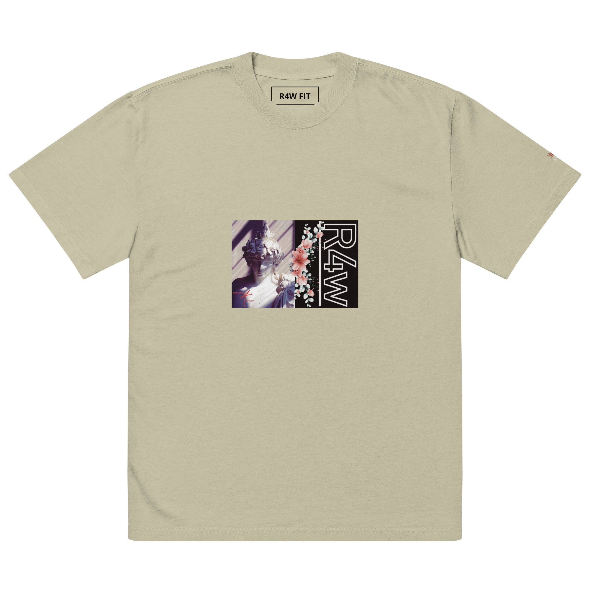 Camiseta oversize desteñida