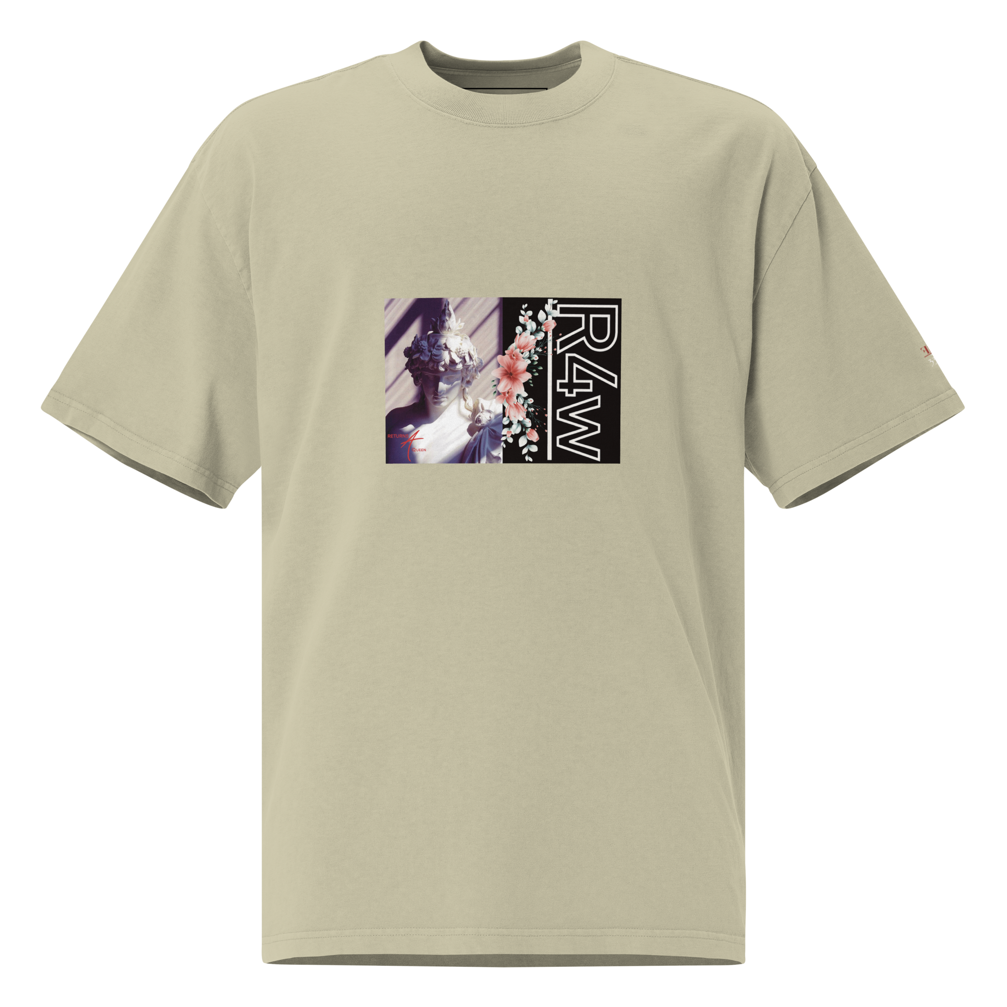 Camiseta oversize desteñida