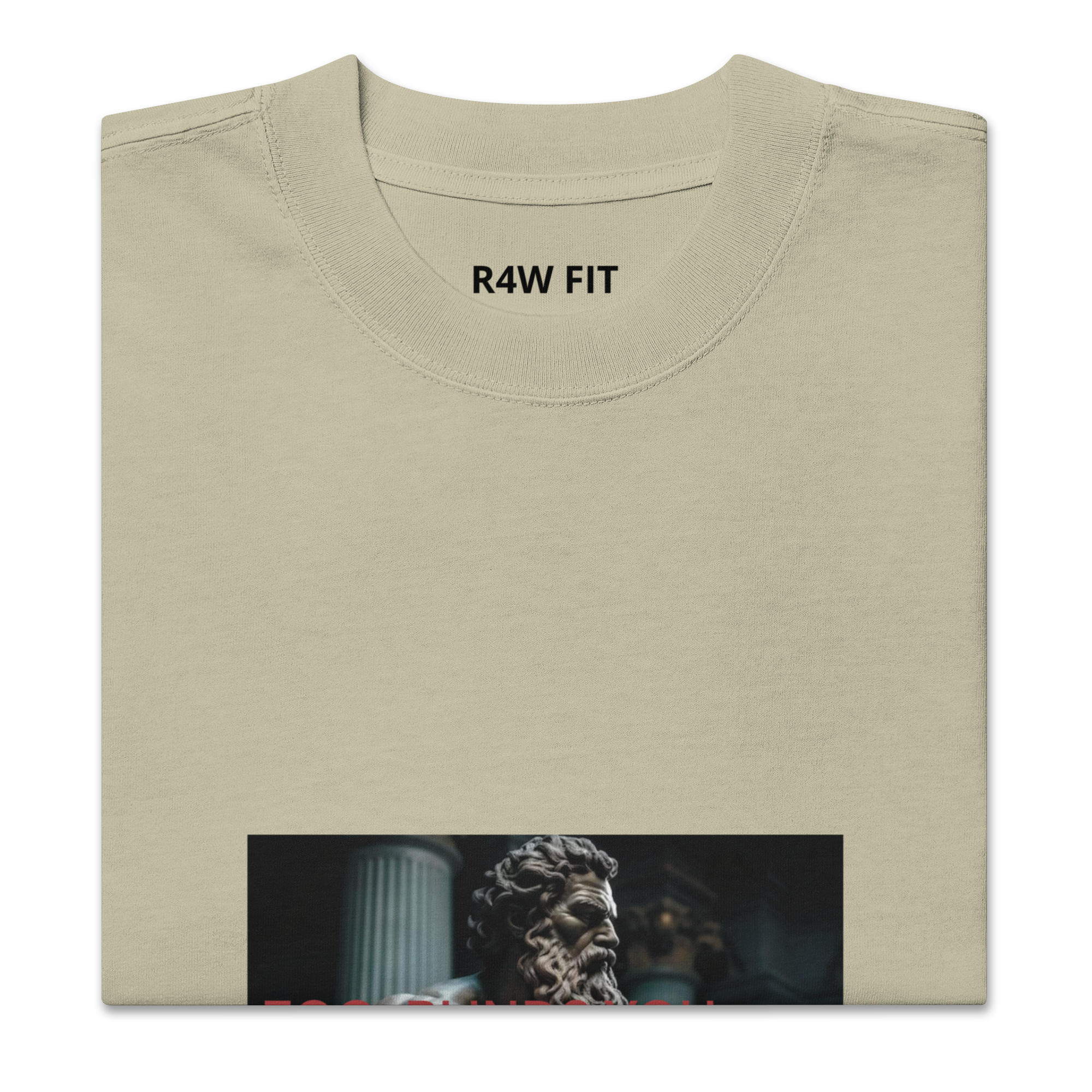 Camiseta oversized desbotada *Mensagem* O ego te cega e a arrogância te cala.