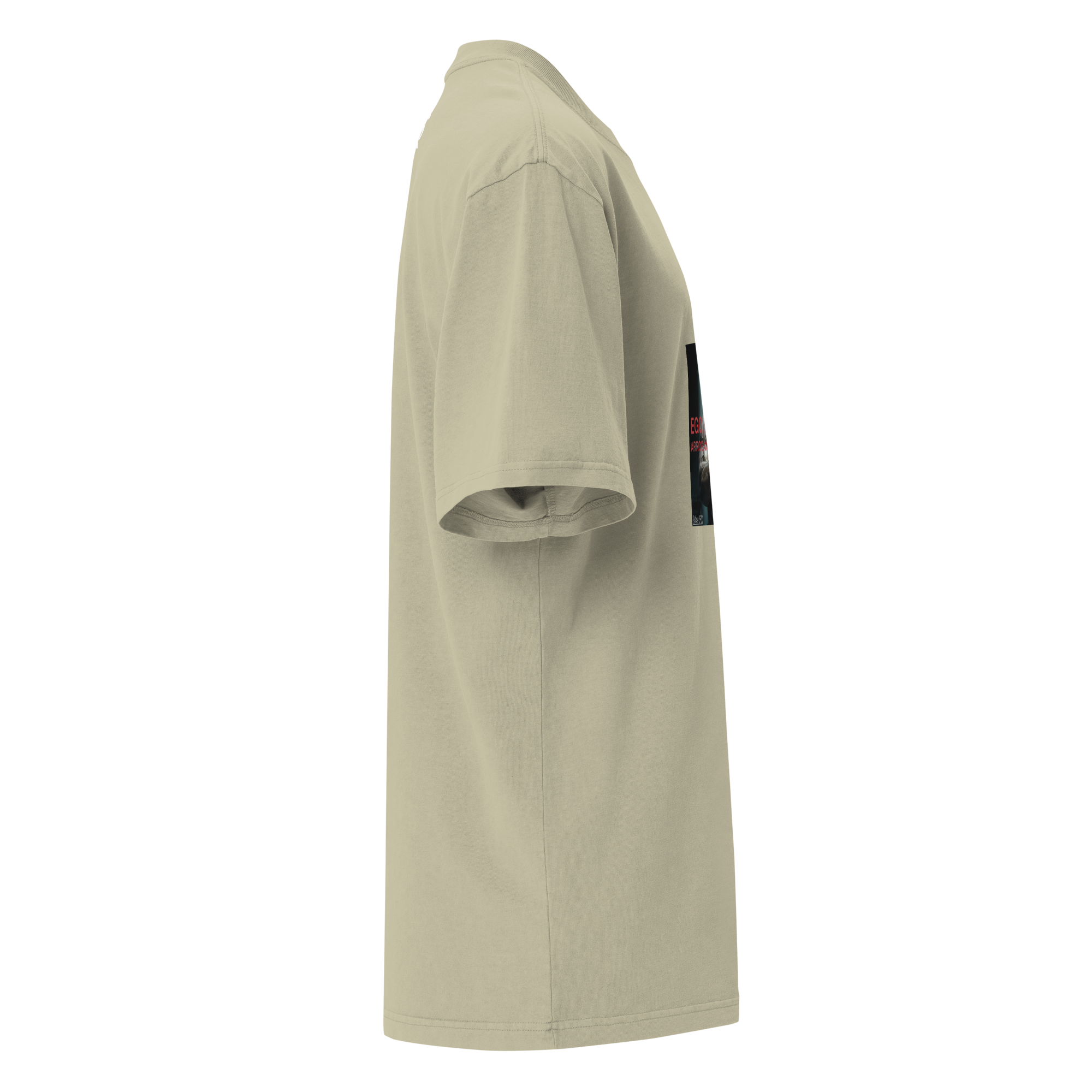 Camiseta oversized desbotada *Mensagem* O ego te cega e a arrogância te cala.