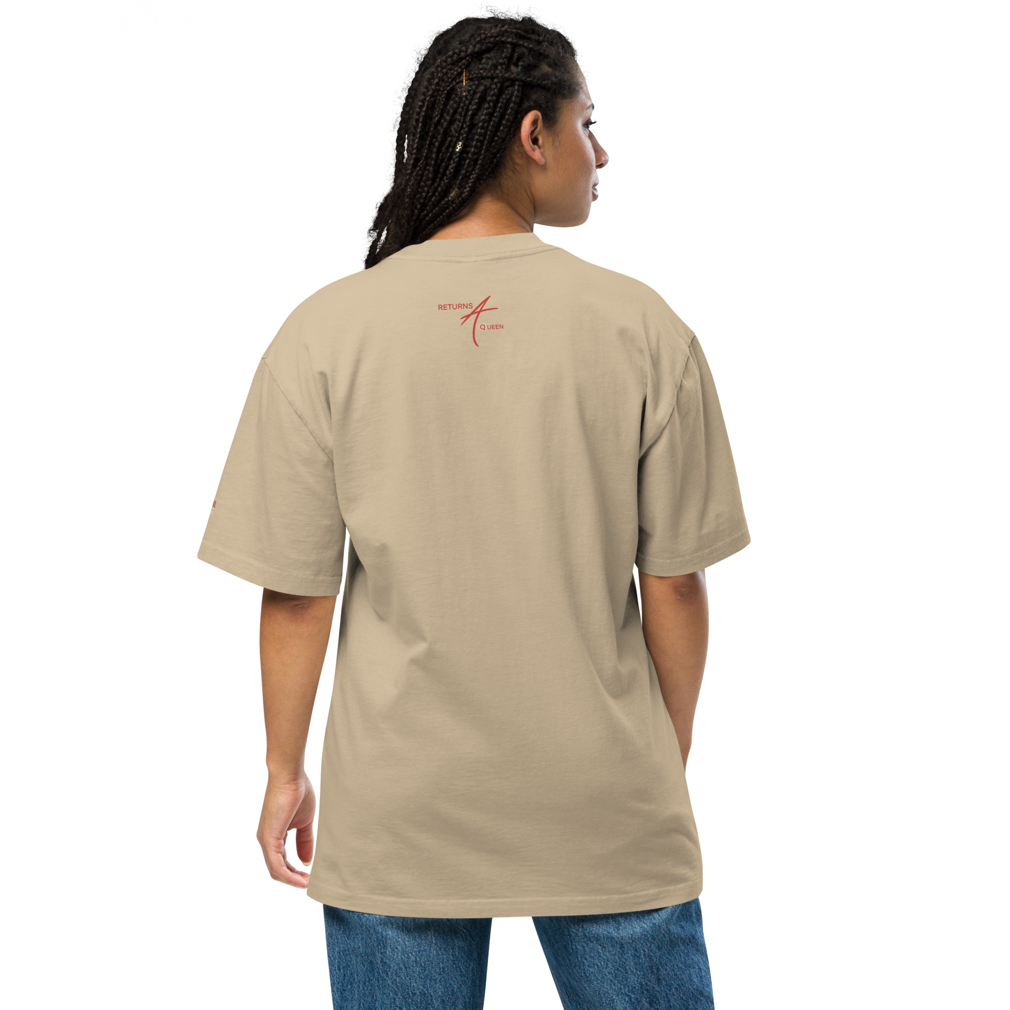 Camiseta oversize desteñida