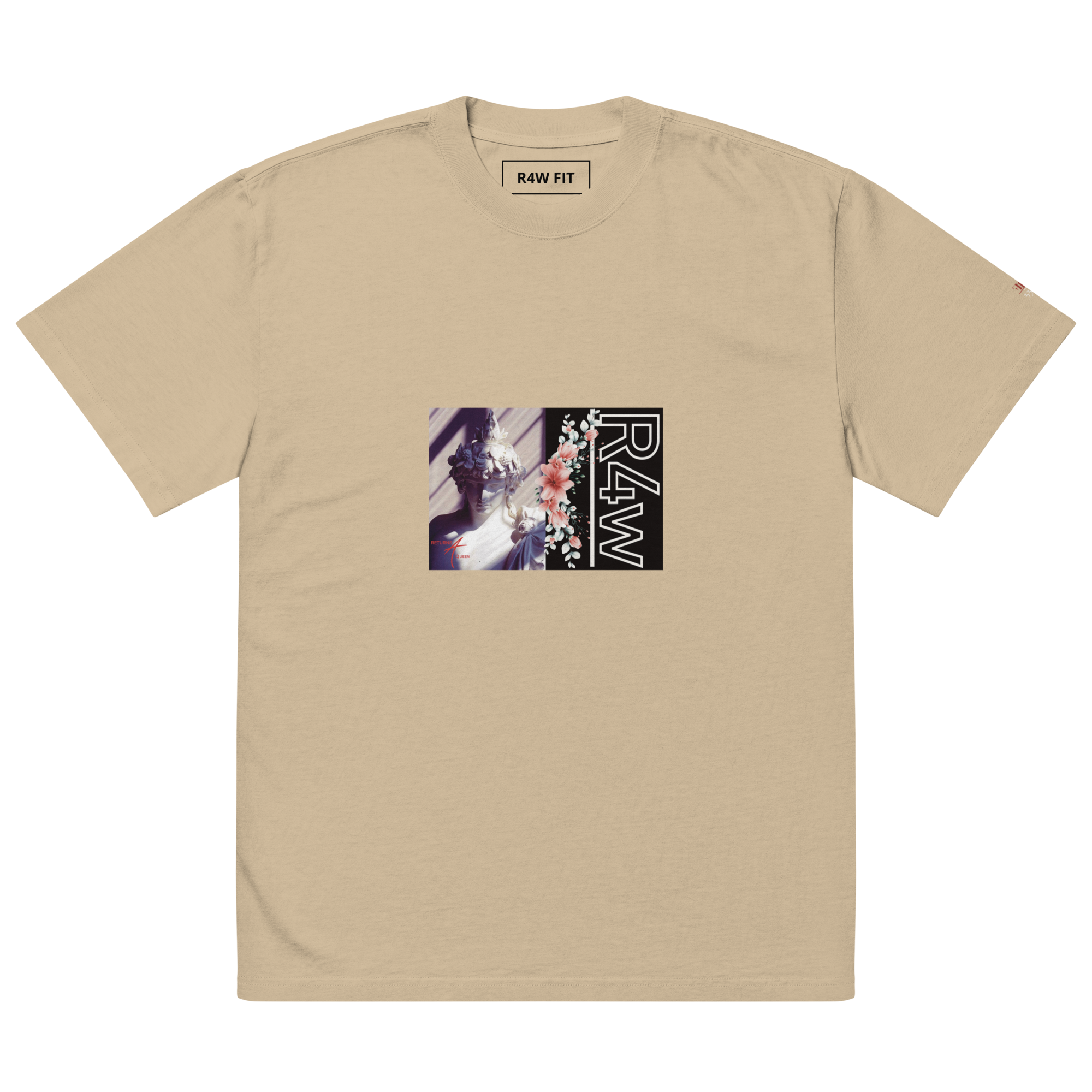 Camiseta oversize desteñida