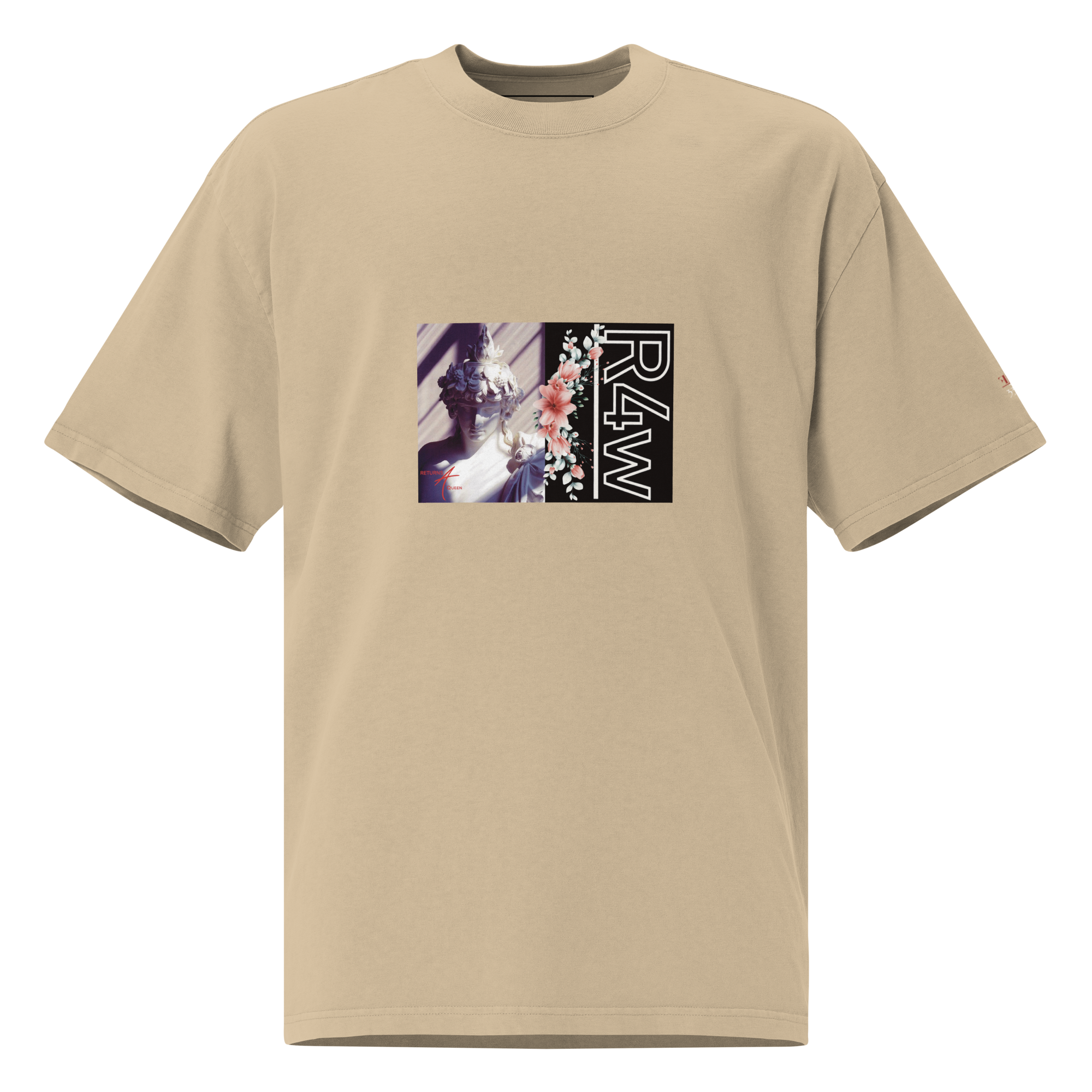 Camiseta oversize desteñida