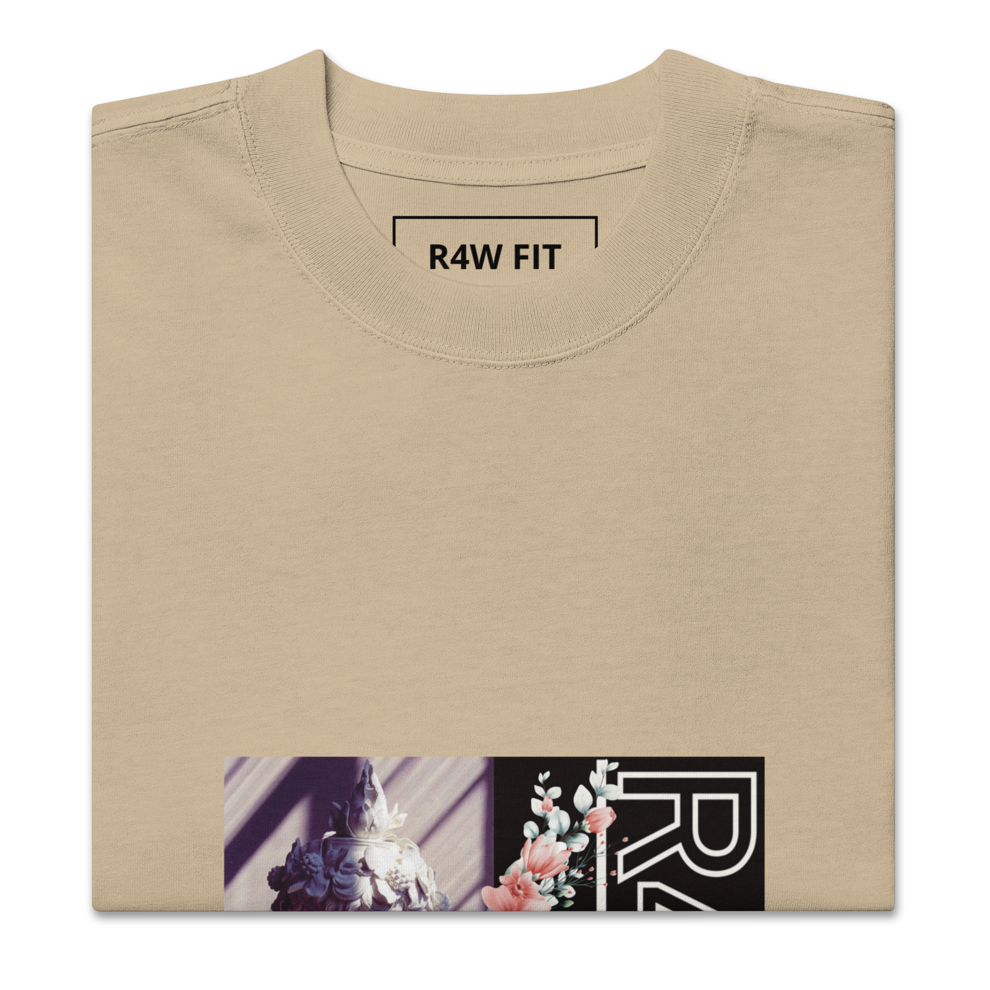 Camiseta oversize desteñida