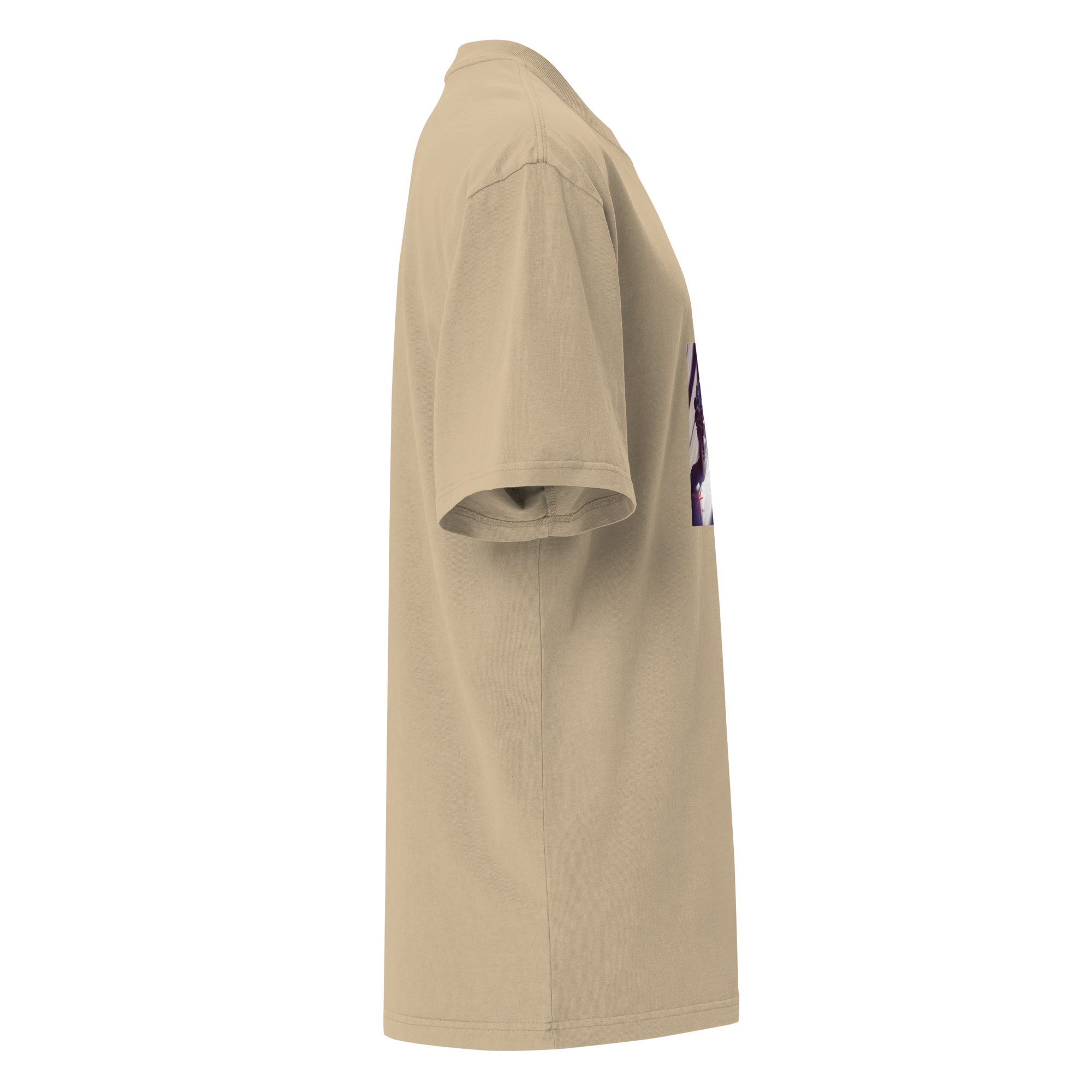 Camiseta oversize desteñida